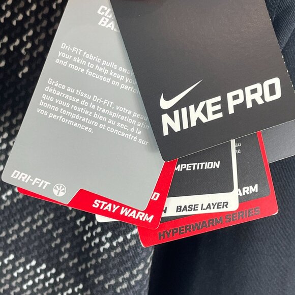 NEW $75 Nike Pro Womens XL Hyperwarm Dri-Fit Base Layer Top Athletic Shirt - Picture 6 of 10